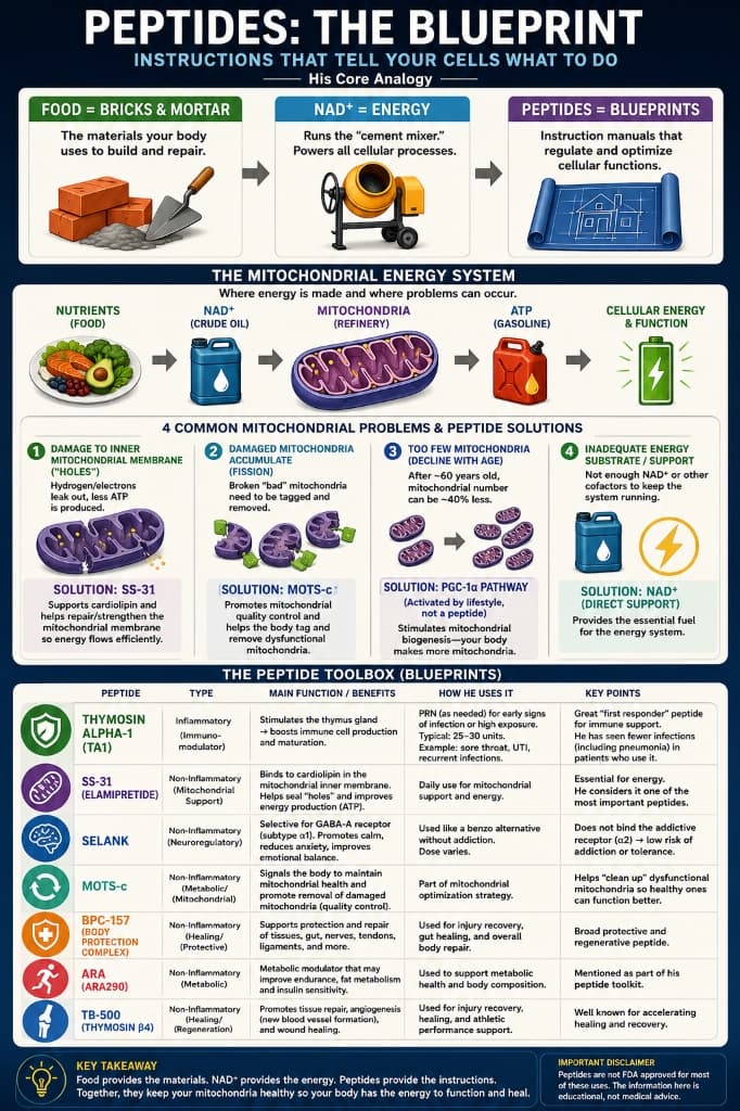 Peptides: The Blueprint Infographic by Dr. Fenton LeBon